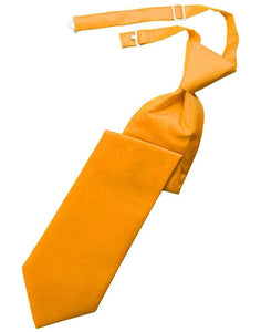 Cardi Mandarin Solid Twill Kids Necktie