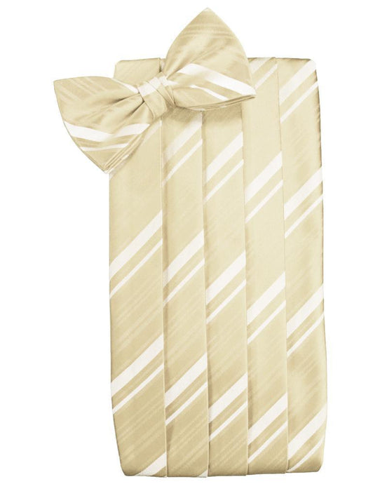 Cardi Bamboo Striped Satin Cummerbund