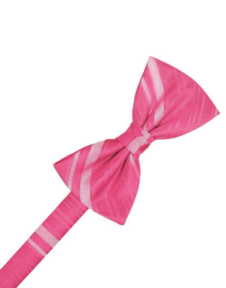 Cardi Bubblegum Striped Satin Kids Bow Tie