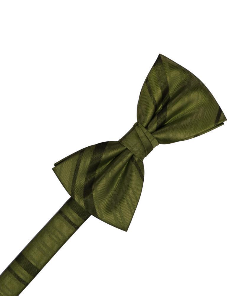 Cardi Moss Striped Satin Kids Bow Tie
