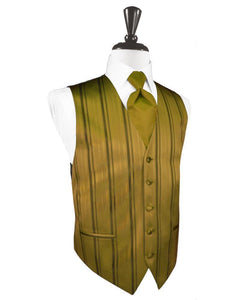 Cardi New Gold Striped Satin Tuxedo Vest