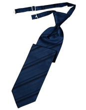 Cardi Pre-Tied Peacock Striped Satin Necktie