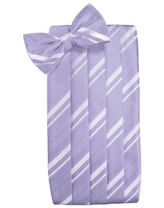 Cardi Periwinkle Kids Striped Satin Cummerbund