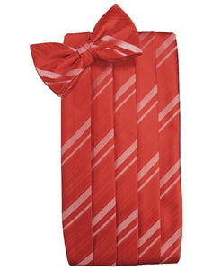 Cardi Persimmon Kids Striped Satin Cummerbund