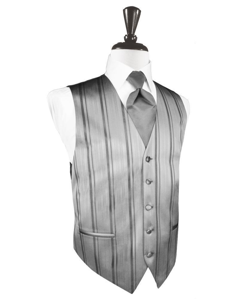 Charcoal Striped Satin Cummerbund Charcoal Striped Satin Cummerbund