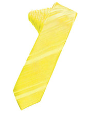Cardi Self Tie Sunbeam Striped Satin Skinny Necktie