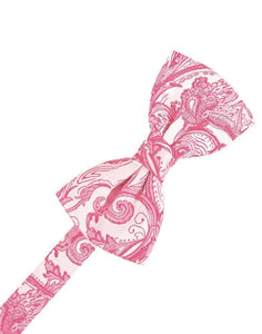 Cardi Pre-Tied Bubblegum Tapestry Bow Tie