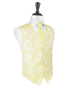 Cardi Canary Tapestry Tuxedo Vest