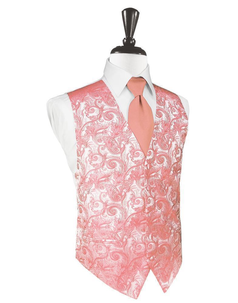 Cardi Coral Reef Tapestry Tuxedo Vest