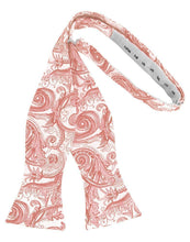 Cardi Self Tie Coral Tapestry Bow Tie