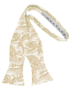 Cardi Self Tie Golden Tapestry Bow Tie
