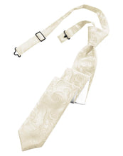 Cardi Pre-Tied Ivory Tapestry Skinny Necktie