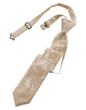 Cardi Pre-Tied Latte Tapestry Skinny Necktie