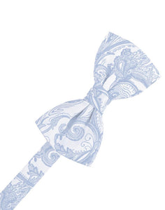 Cardi Pre-Tied Light Blue Tapestry Bow Tie