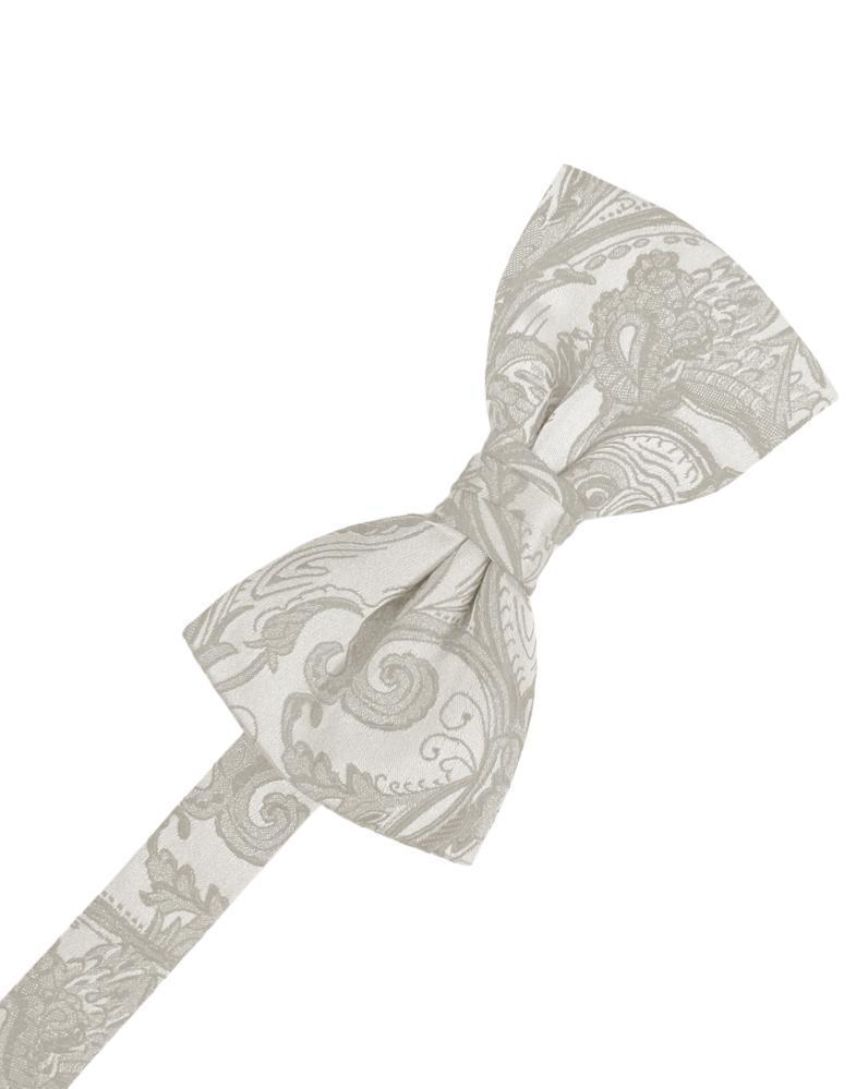 Cardi Pre-Tied Platinum Tapestry Bow Tie