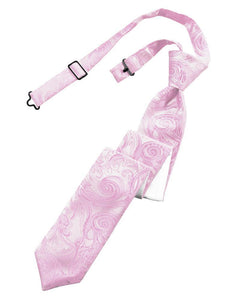 Cardi Pre-Tied Rose Petal Tapestry Skinny Necktie