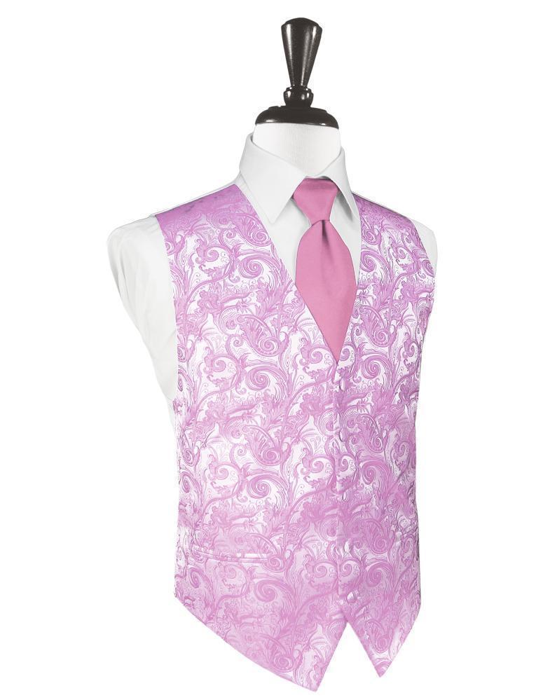 Cardi Rose Petal Tapestry Tuxedo Vest