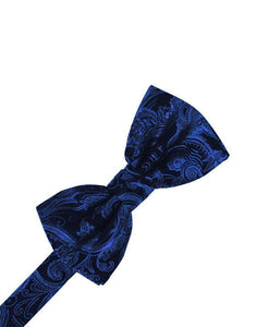 Cardi Royal Blue Tapestry Kids Bow Tie