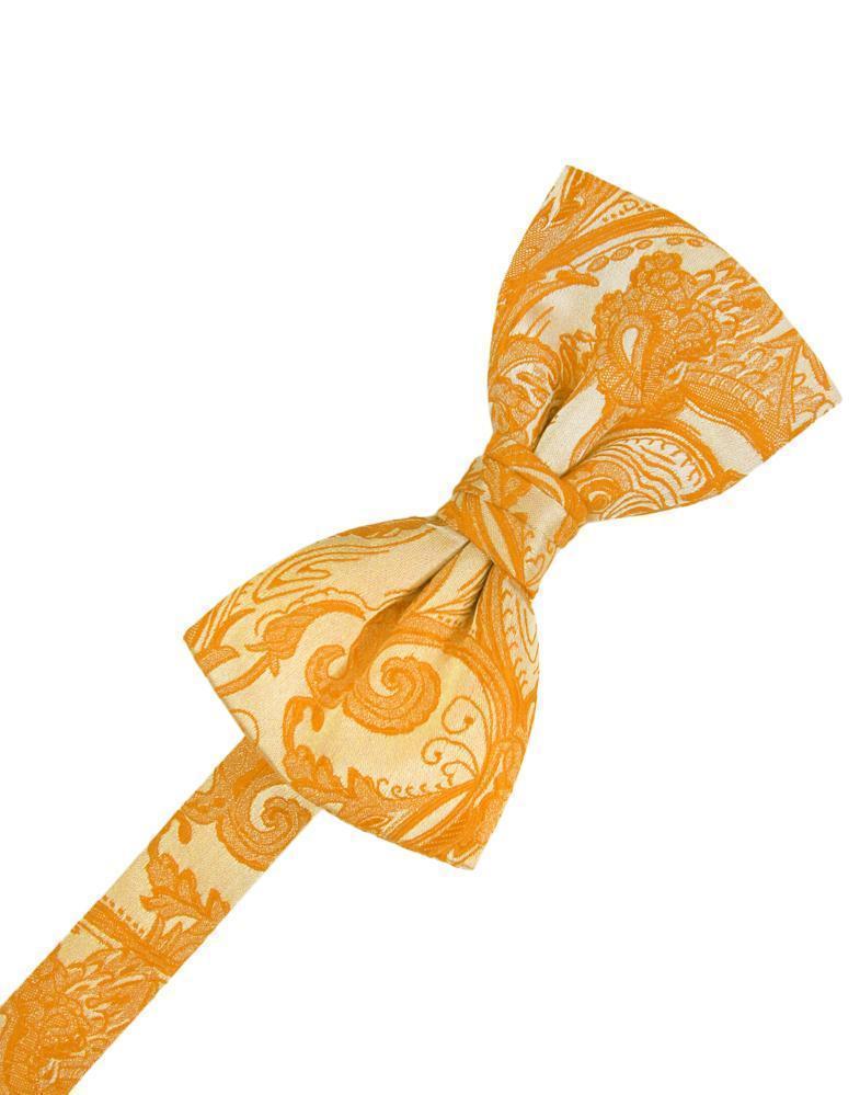 Cardi Tangerine Tapestry Kids Bow Tie