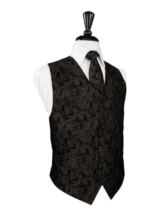 Cardi Truffle Tapestry Tuxedo Vest