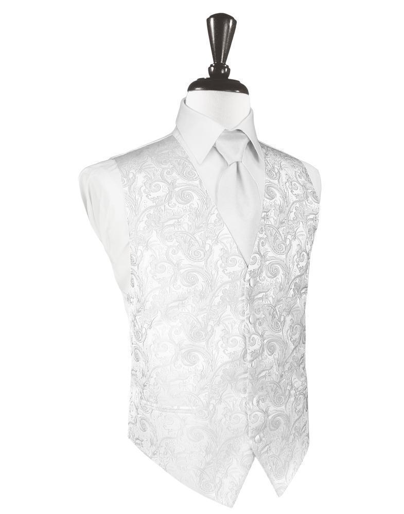 White Tapestry Tuxedo Vest White Tapestry Tuxedo Vest