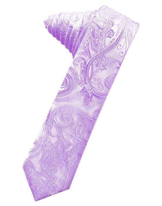 Cardi Self Tie Wisteria Tapestry Skinny Necktie