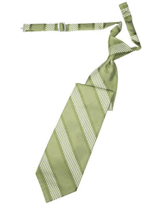 Cardi Pre-Tied Mint Venetian Stripe Necktie