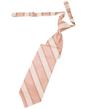 Cardi Pre-Tied Peach Venetian Stripe Necktie