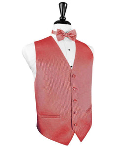 Cardi Red Venetian Tuxedo Vest