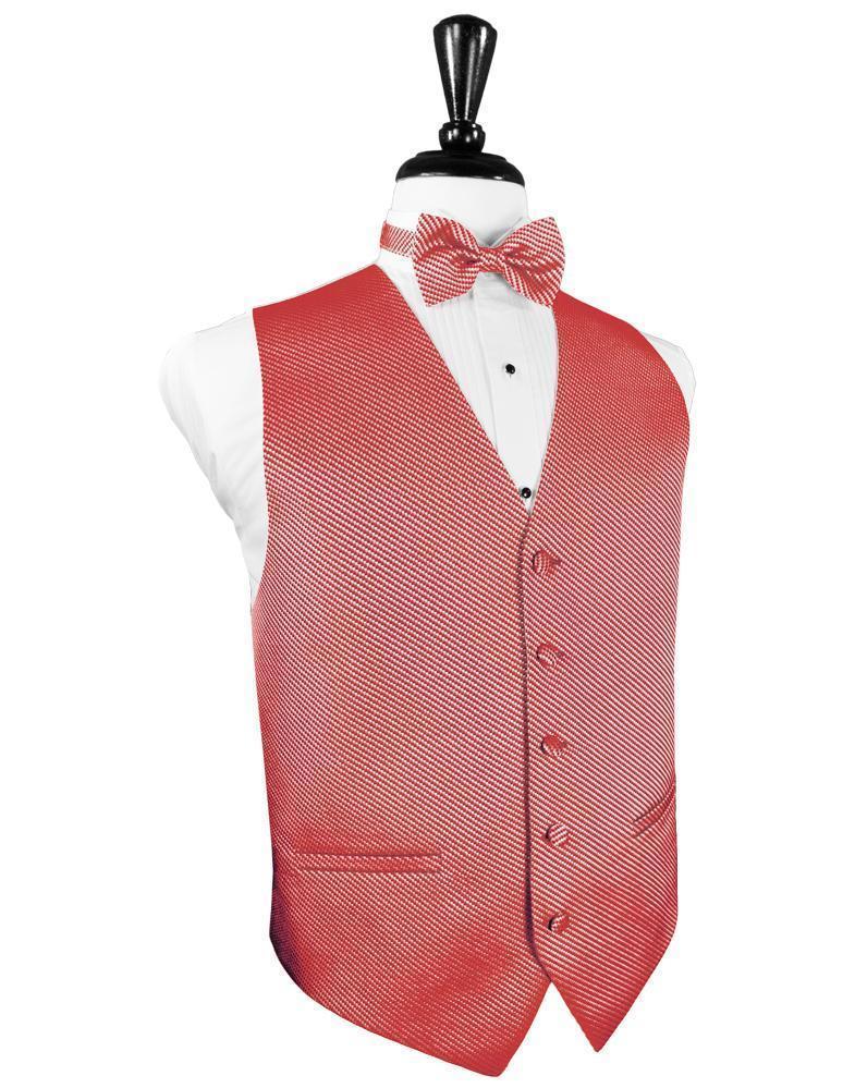 Cardi Red Venetian Tuxedo Vest