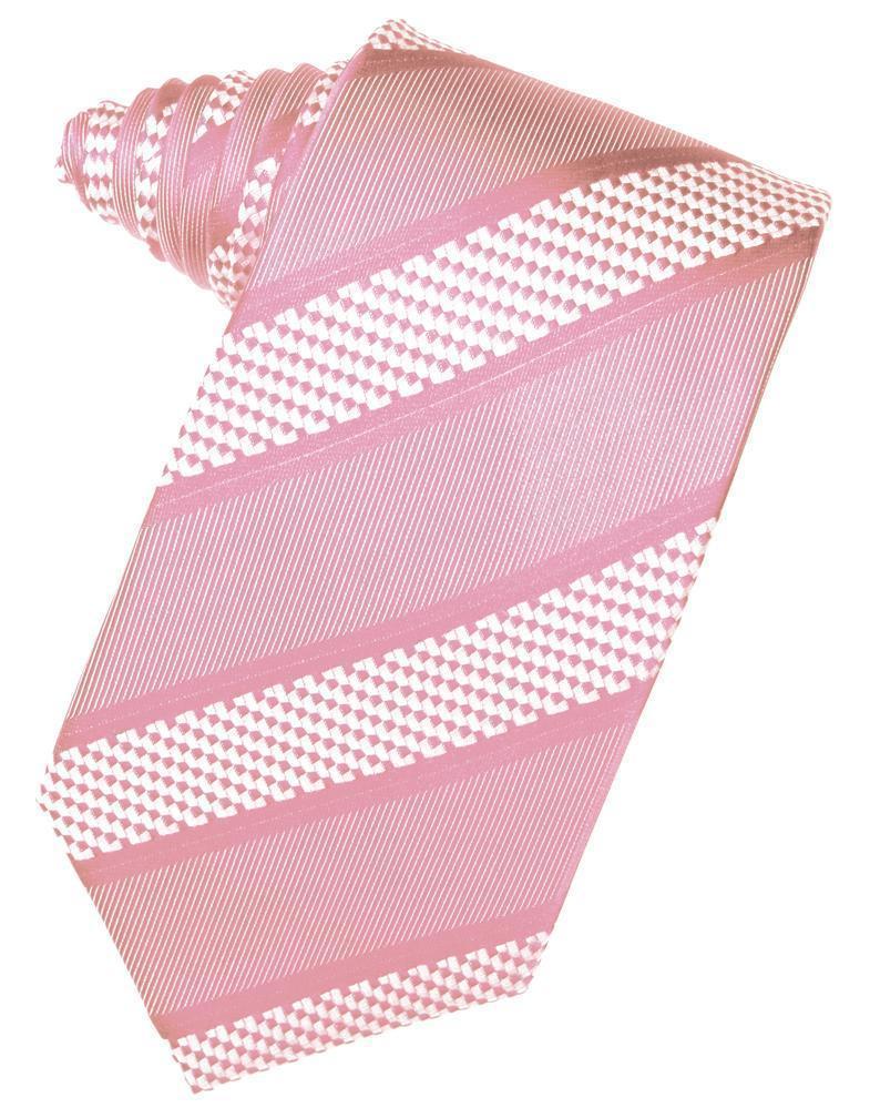 Cardi Self Tie Rose Venetian Stripe Necktie