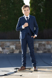 BLACKTIE "Leo" Kids Sapphire Blue 5-Piece Suit