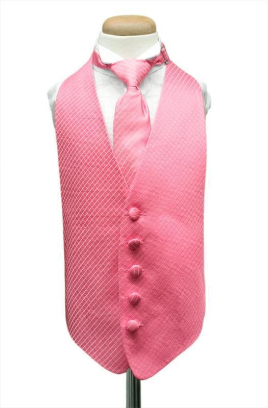 Cardi Bubblegum Palermo Kids Tuxedo Vest