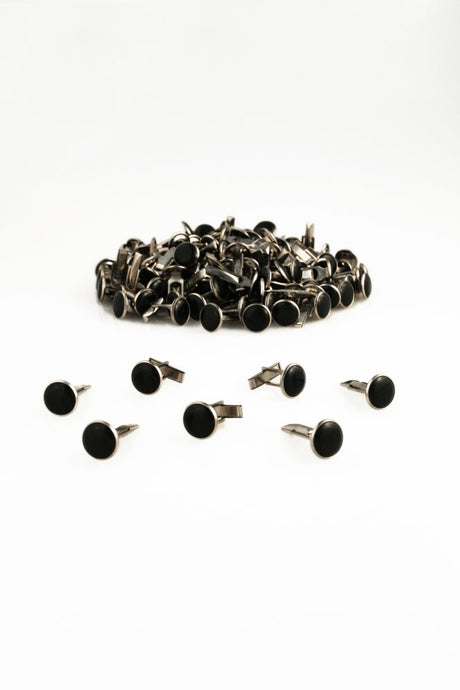Cardi Black & Silver Cufflinks (144 pieces)
