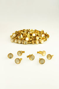 Cardi White & Gold Cufflinks (144 pieces)