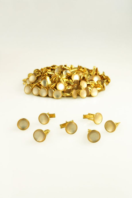 Cardi White & Gold Cufflinks (144 pieces)