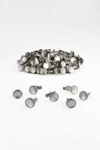 Cardi White & Silver Cufflinks (144 pieces)