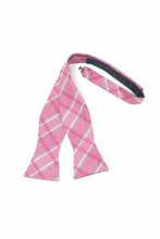 Cardi Self Tie Pink Madison Plaid Bow Tie