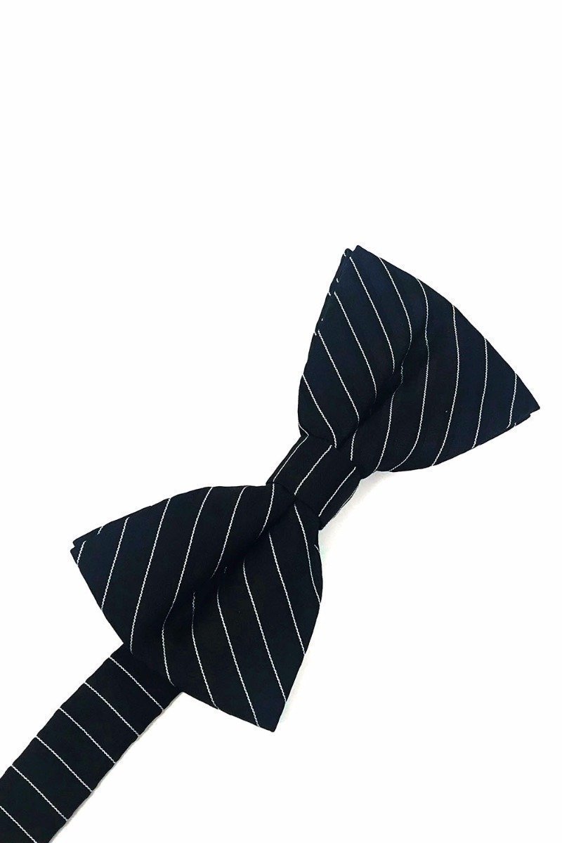 Cardi Black Newton Stripe Kids Bow Tie