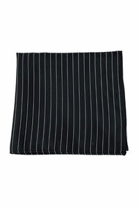 Black Newton Stripe Pocket Square Black Newton Stripe Pocket Square