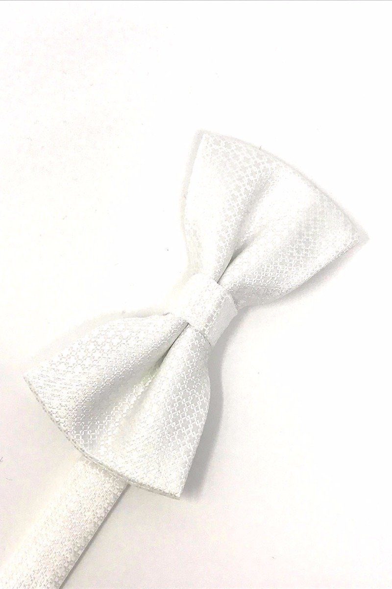Cardi White Regal Kids Bow Tie