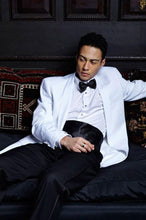 Cardi "Hamilton" Kids White Tuxedo Jacket