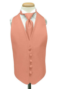 Cardi Coral Herringbone Kids Tuxedo Vest