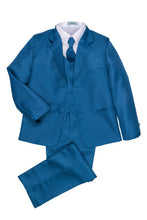 Little Tuxedos "Mason" Kids Cobalt Suit (5-Piece Set)