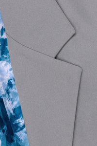 Little Tuxedos "Mason" Kids Light Grey Suit (5-Piece Set)