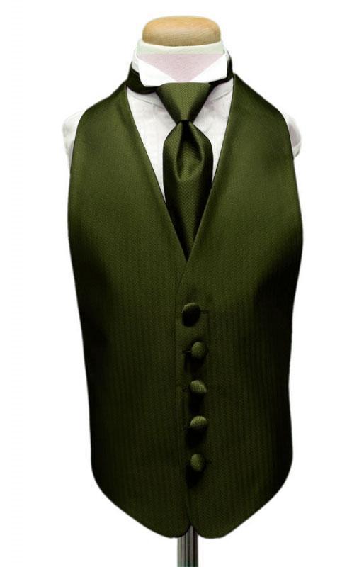 Cardi Fern Herringbone Kids Tuxedo Vest