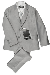BLACKTIE "Leo" Kids Heather Grey 5-Piece Suit