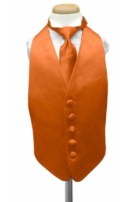 Cardi Mandarin Luxury Satin Kids Tuxedo Vest