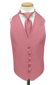 Cardi Rose Herringbone Kids Tuxedo Vest