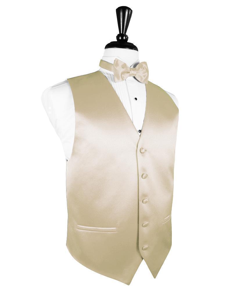 Bamboo Striped Satin Tuxedo Vest